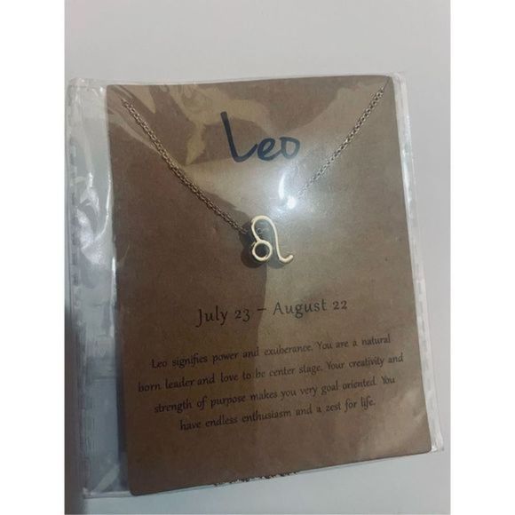 Leo GOLD ZODIAC STAR SIGN HOROSCOPE NECKLACE - Picture 6 of 11